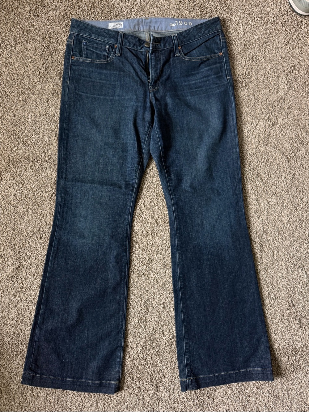 Gap 1969 Long & Lean Low Rise Flare Bootcut Jeans